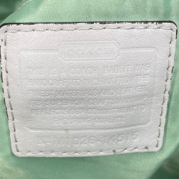 Cream Colored Coach Purse - Picture 3 of 14